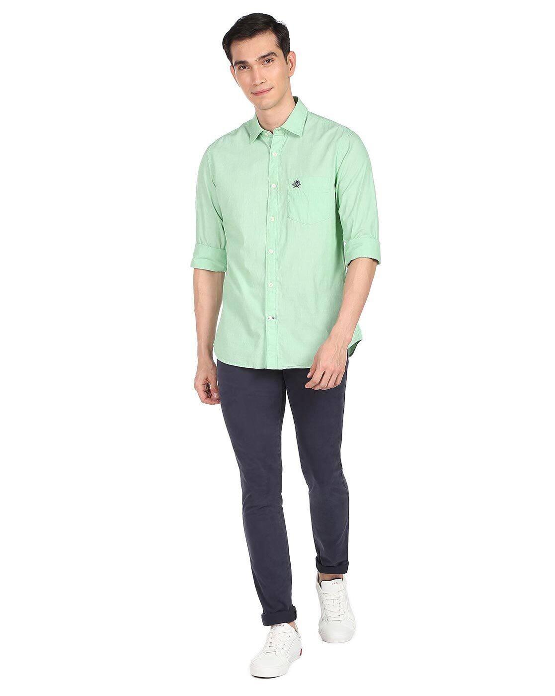 Cotton Shirt with Patch Pocket
