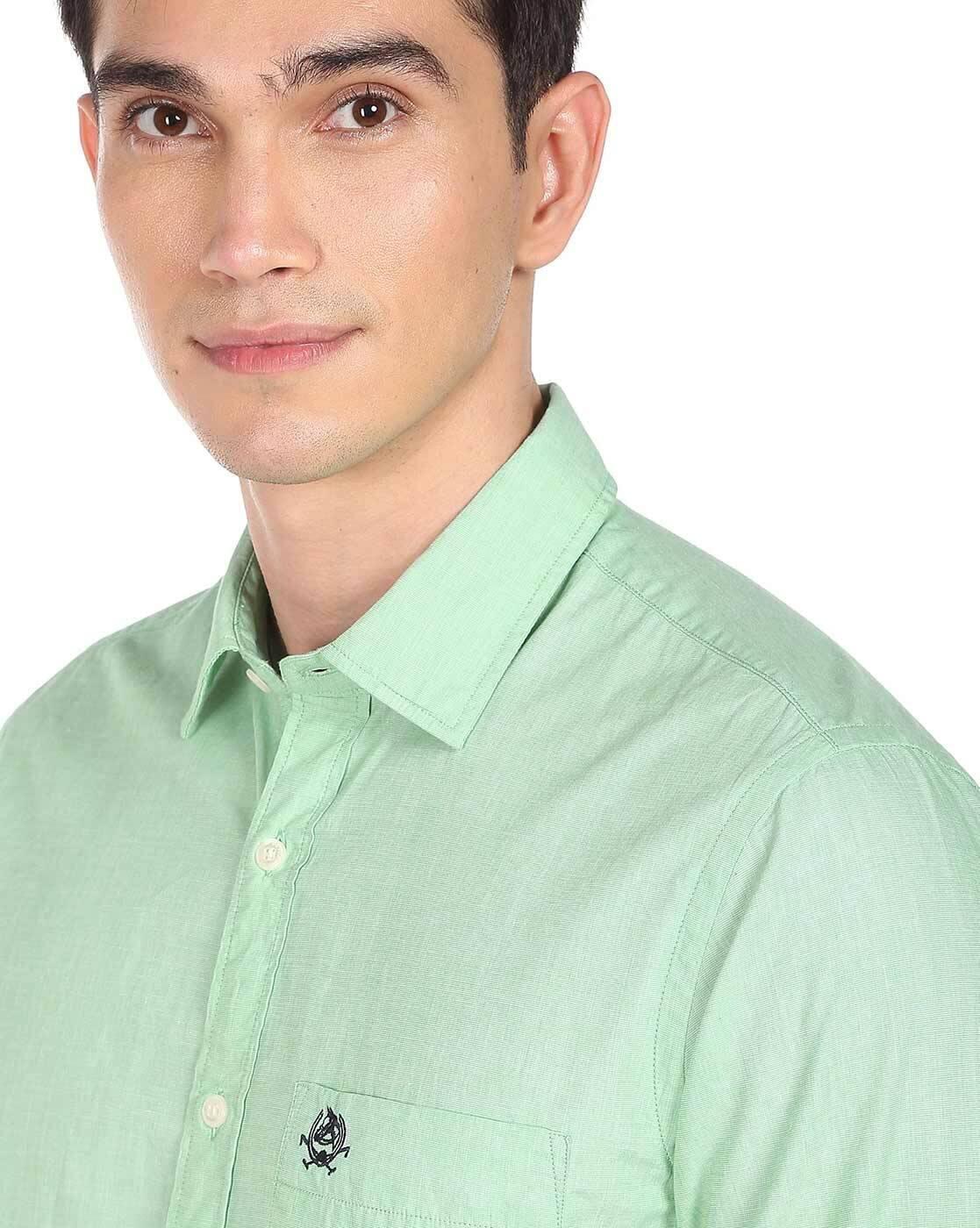 Cotton Shirt with Patch Pocket