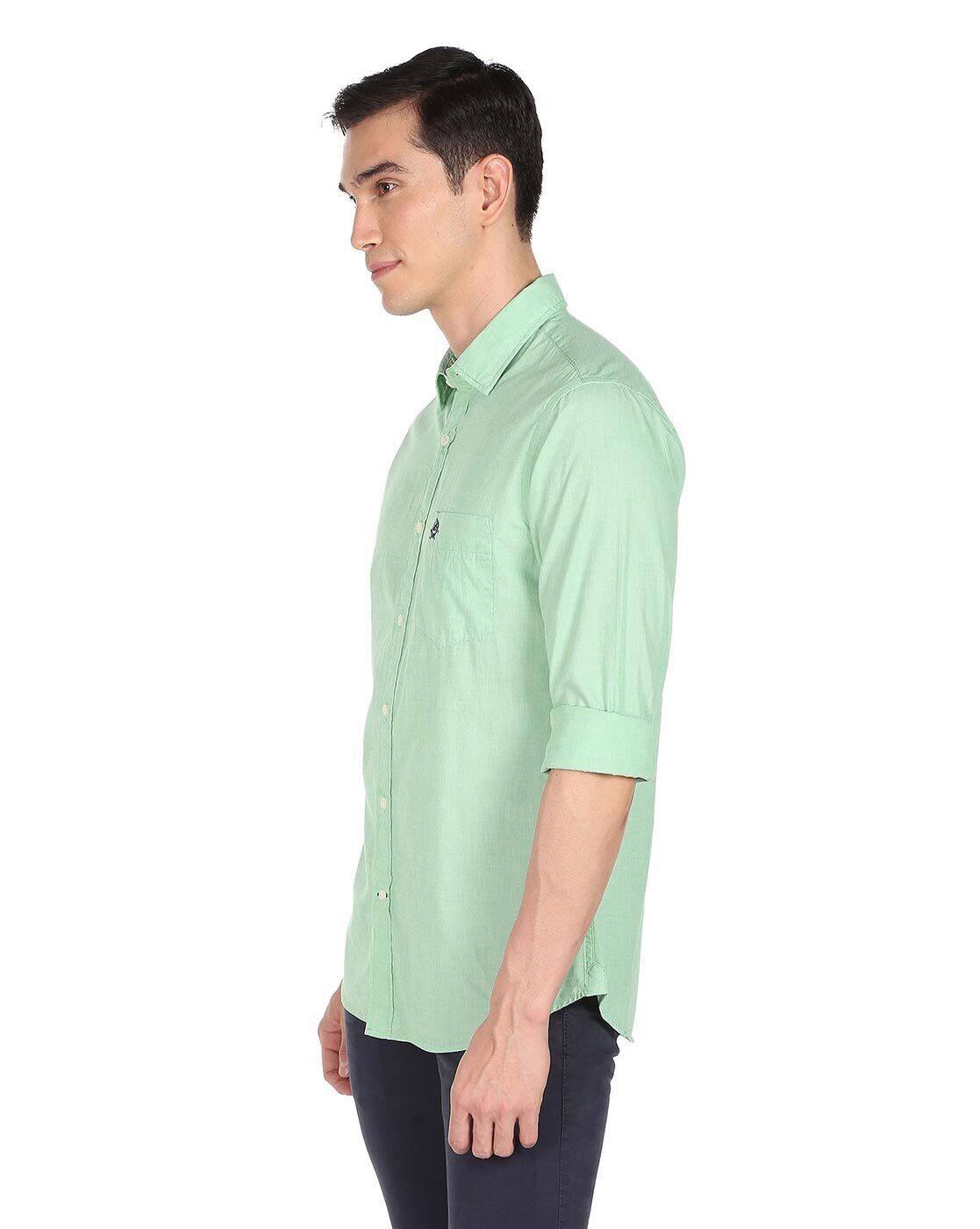 Cotton Shirt with Patch Pocket