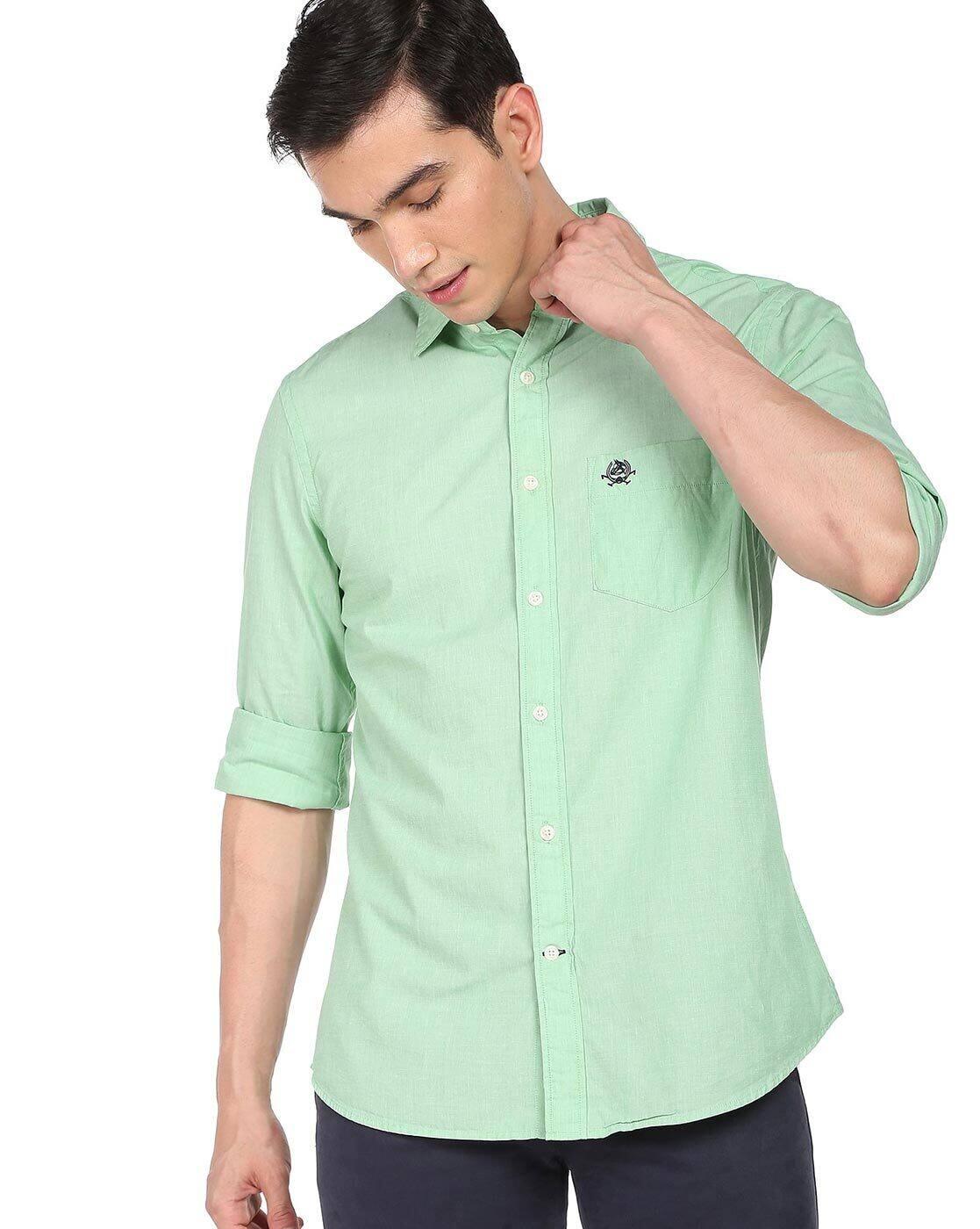 Cotton Shirt with Patch Pocket