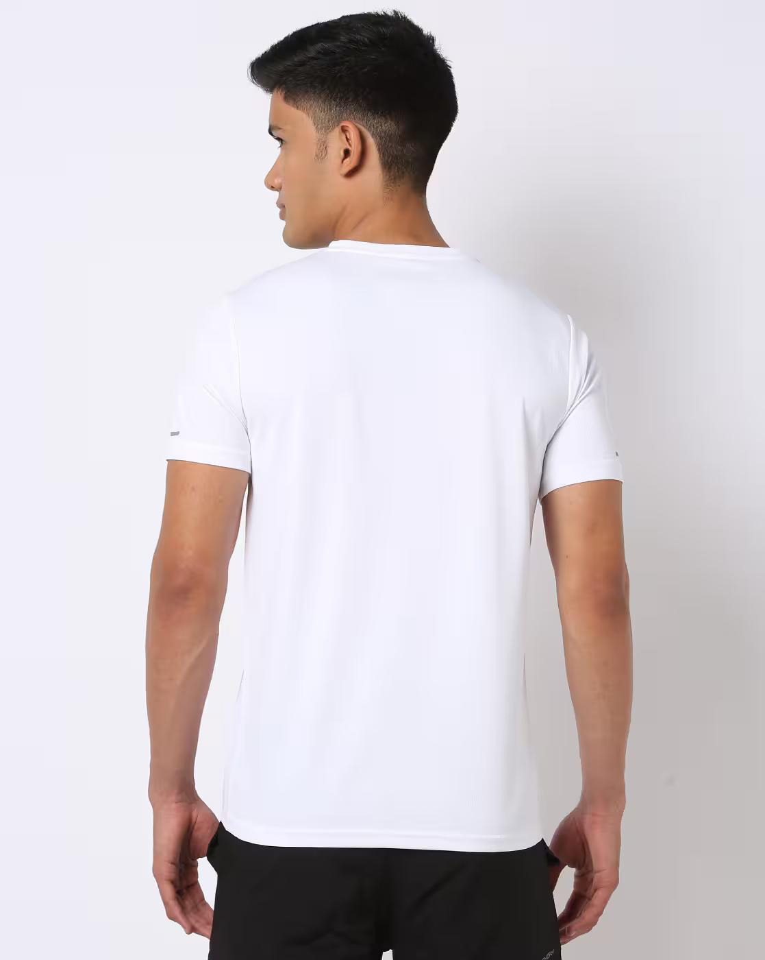 Regular Fit Outdoor Chest Print Crew-Neck T-Shirt
