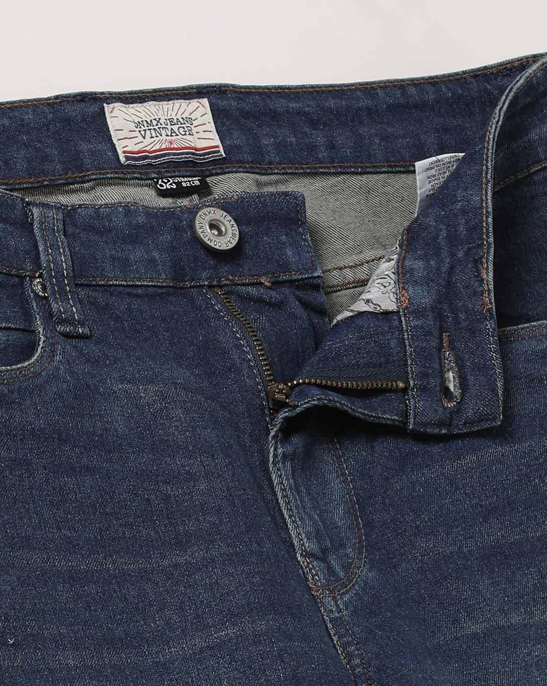 Men Lightly Washed Straight Fit Jeans