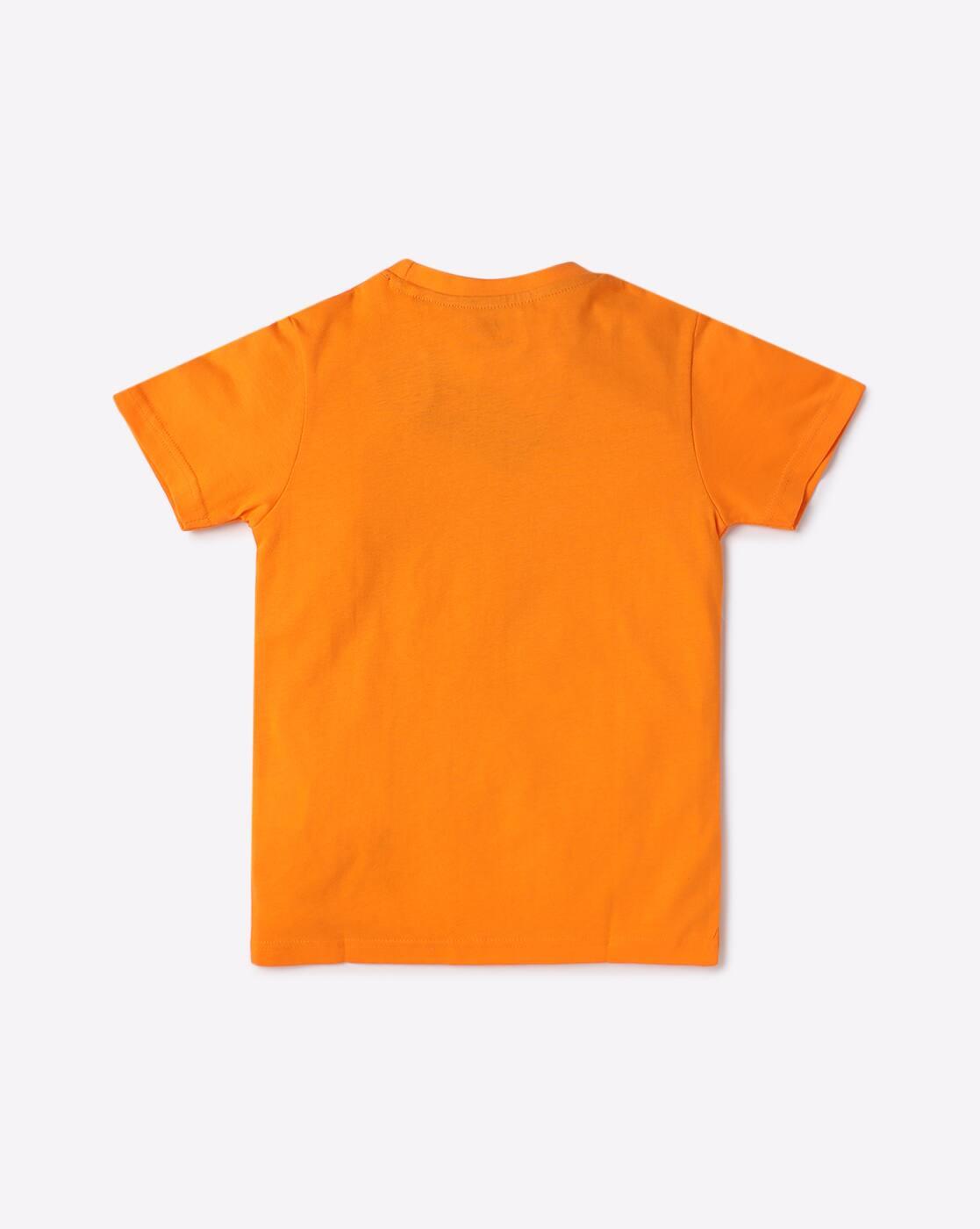 Typographic Print Crew-Neck T-Shirt