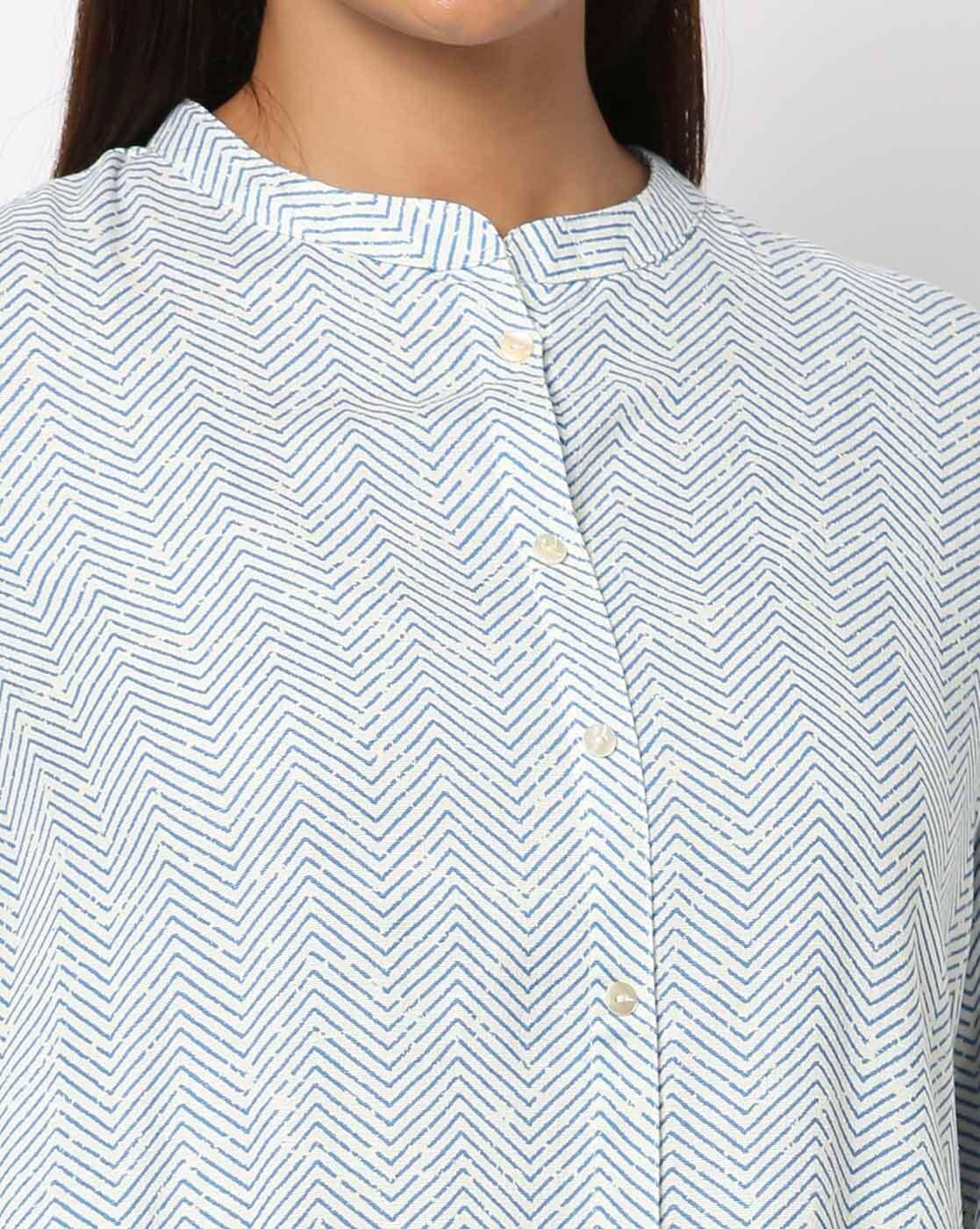 Printed High-Low Straight Kurta