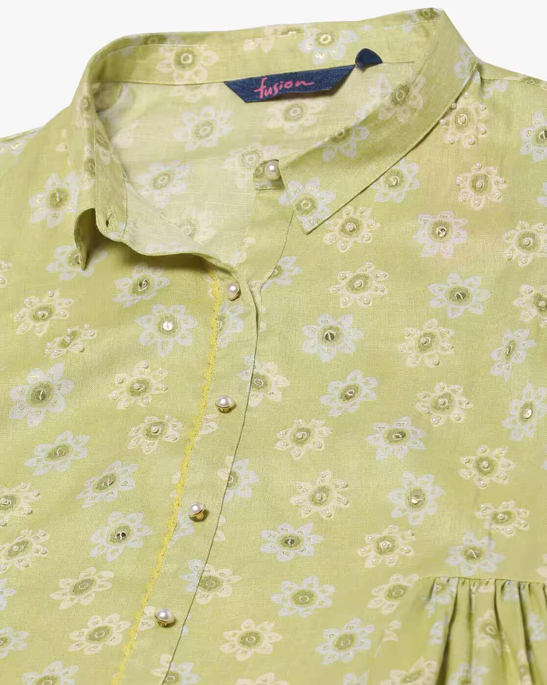 Floral Print A-Line Dress
