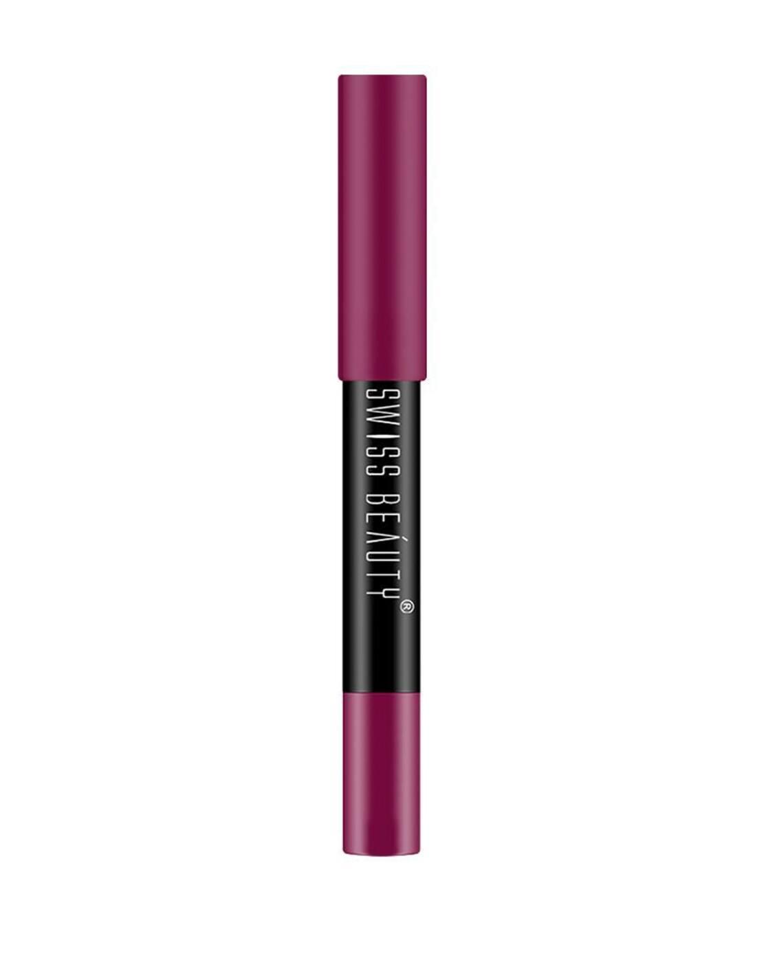 Non-Transfer Matte Crayon Lipstick - Burgundy