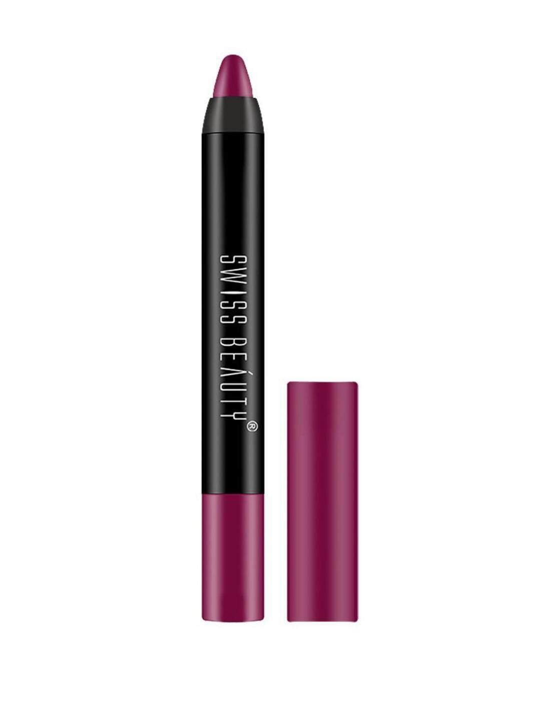 Non-Transfer Matte Crayon Lipstick - Burgundy