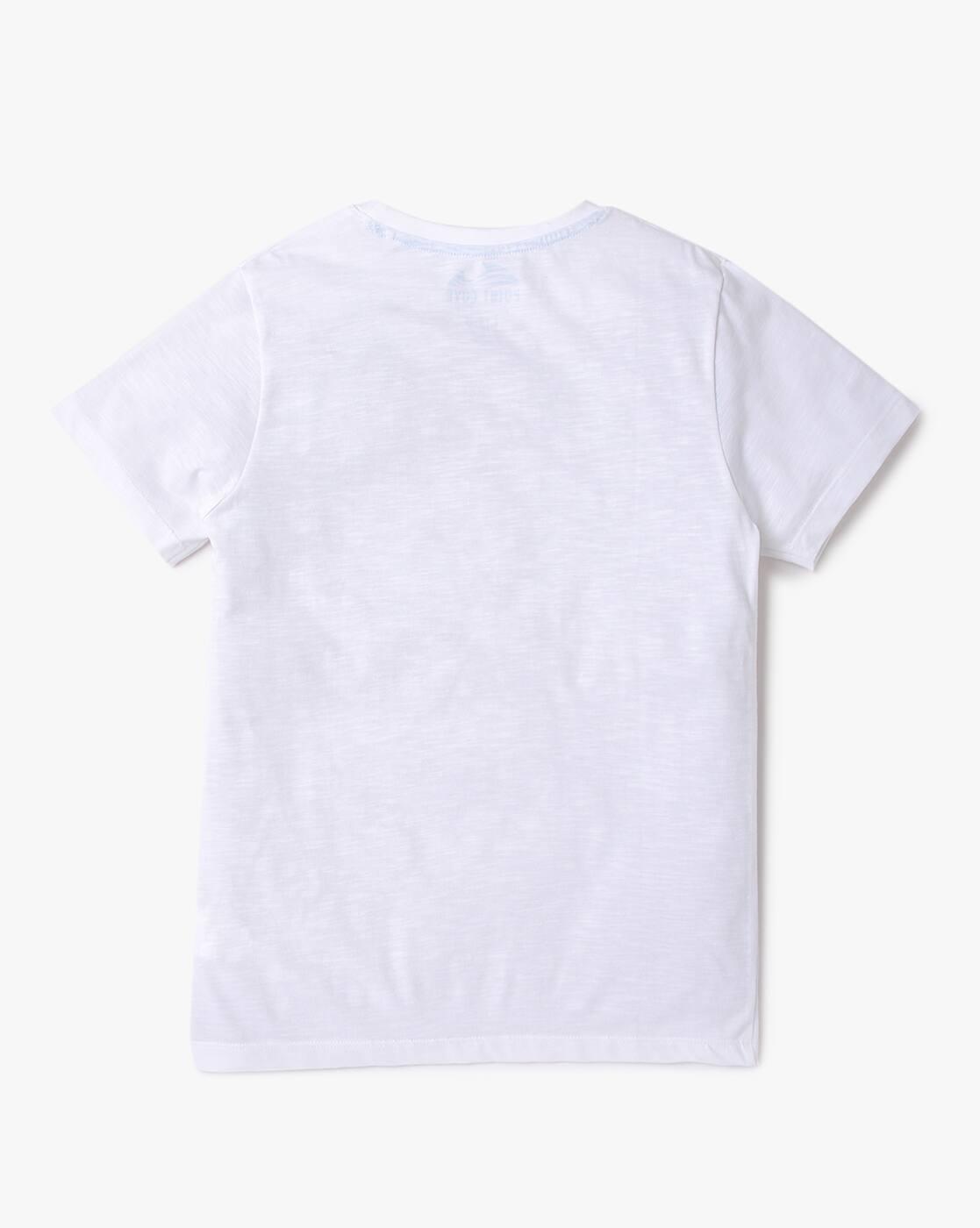 Graphic Print Round-Neck T-Shirt