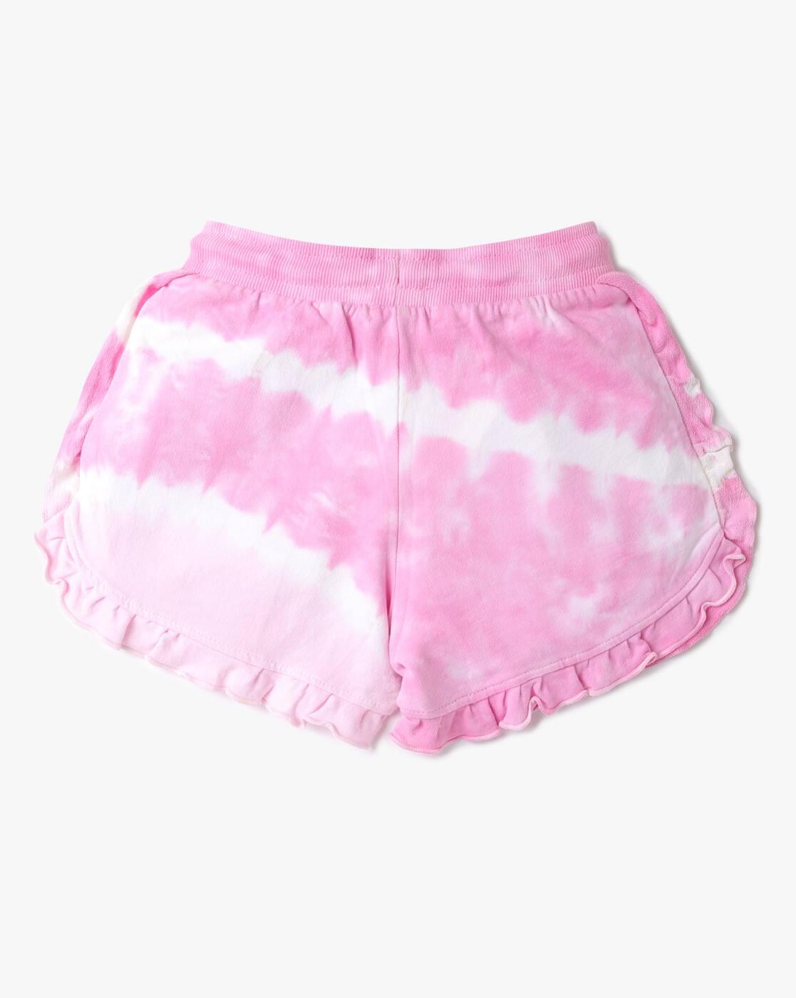 Tie & Dye Hot Pants with Drawstring Waist