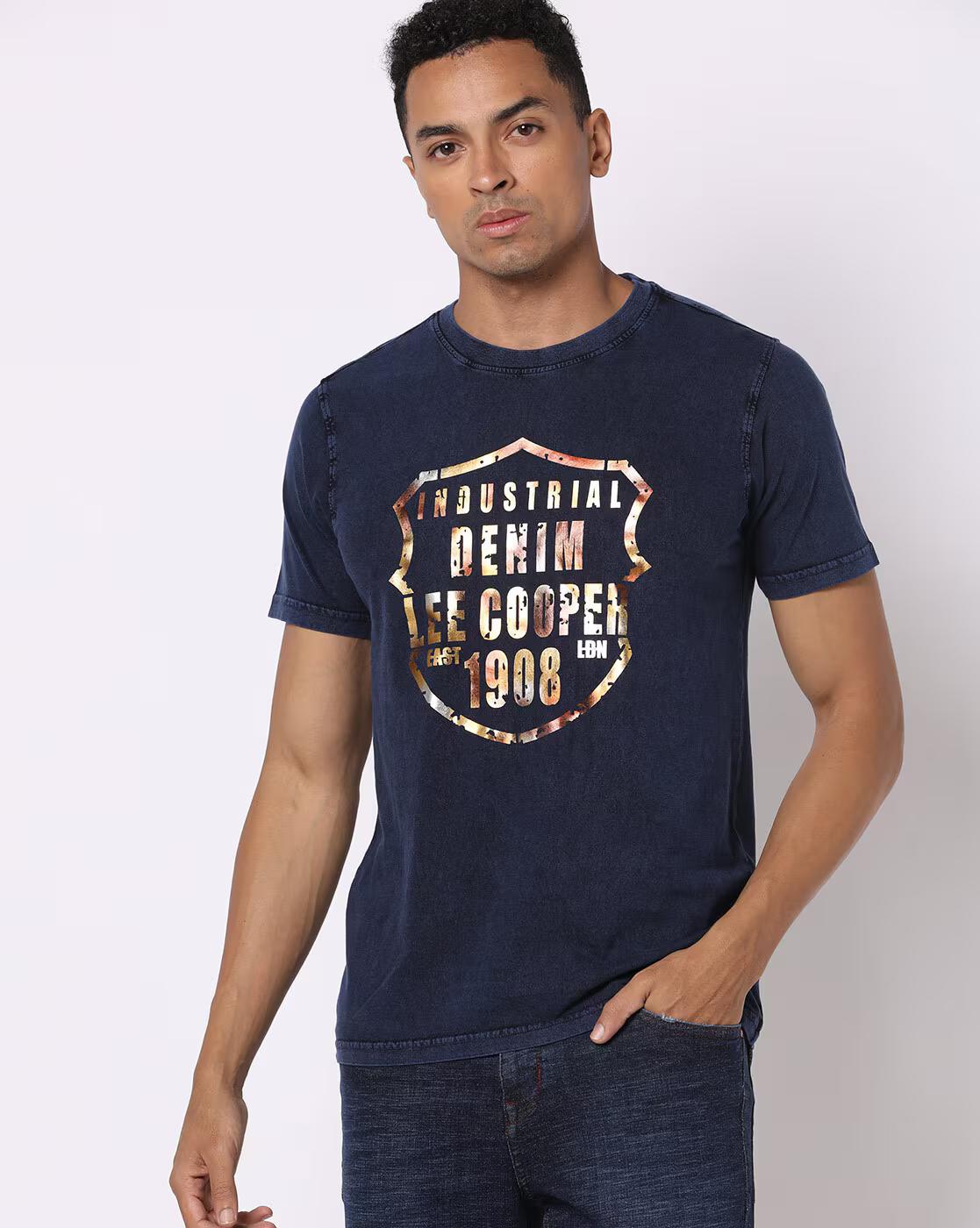 Regular Fit Typographic Print T-Shirt