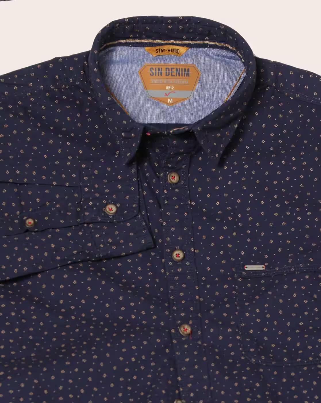 Men Printed Slim Fit Shirt