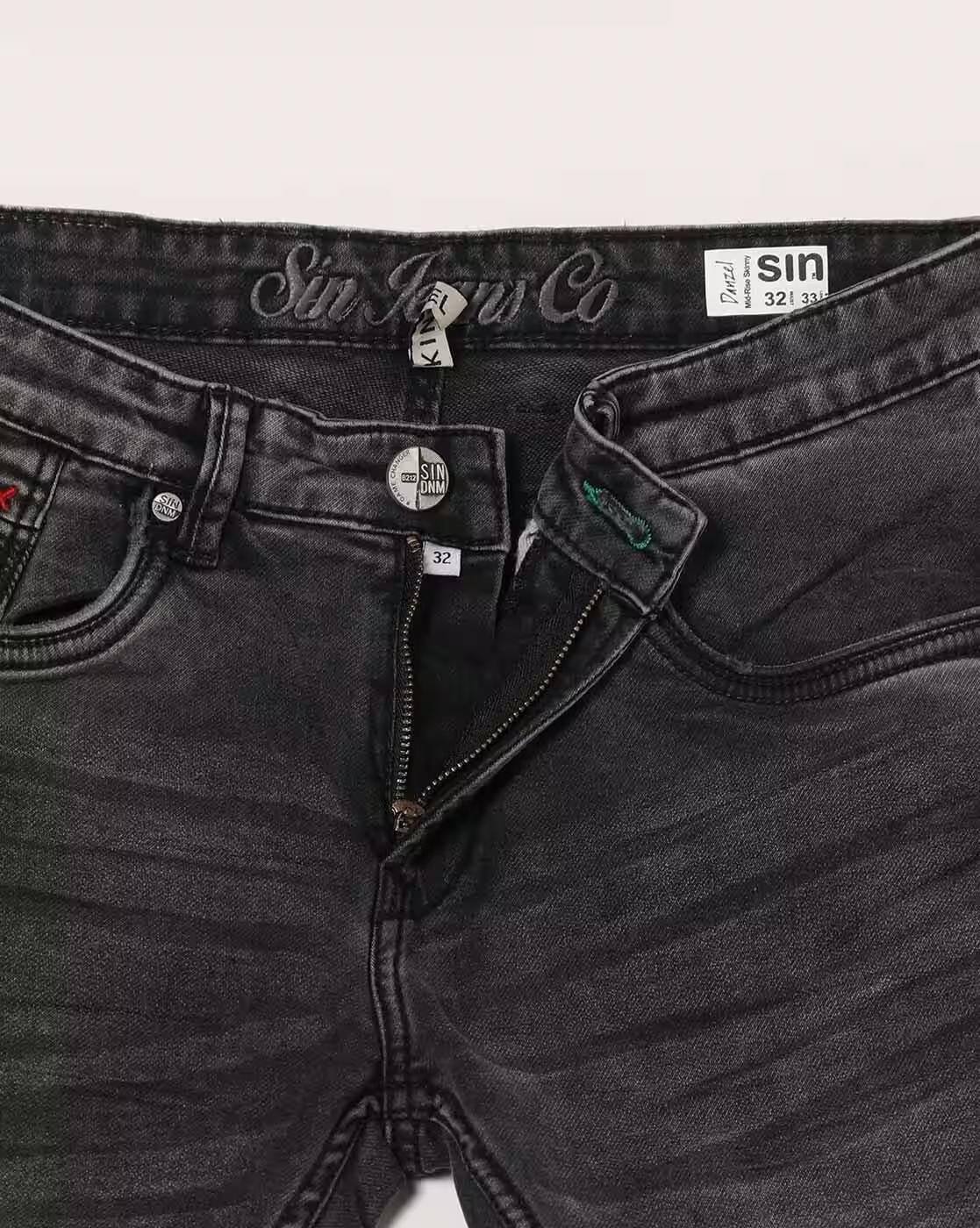 Men Mid-Wash Skinny Fit Jeans