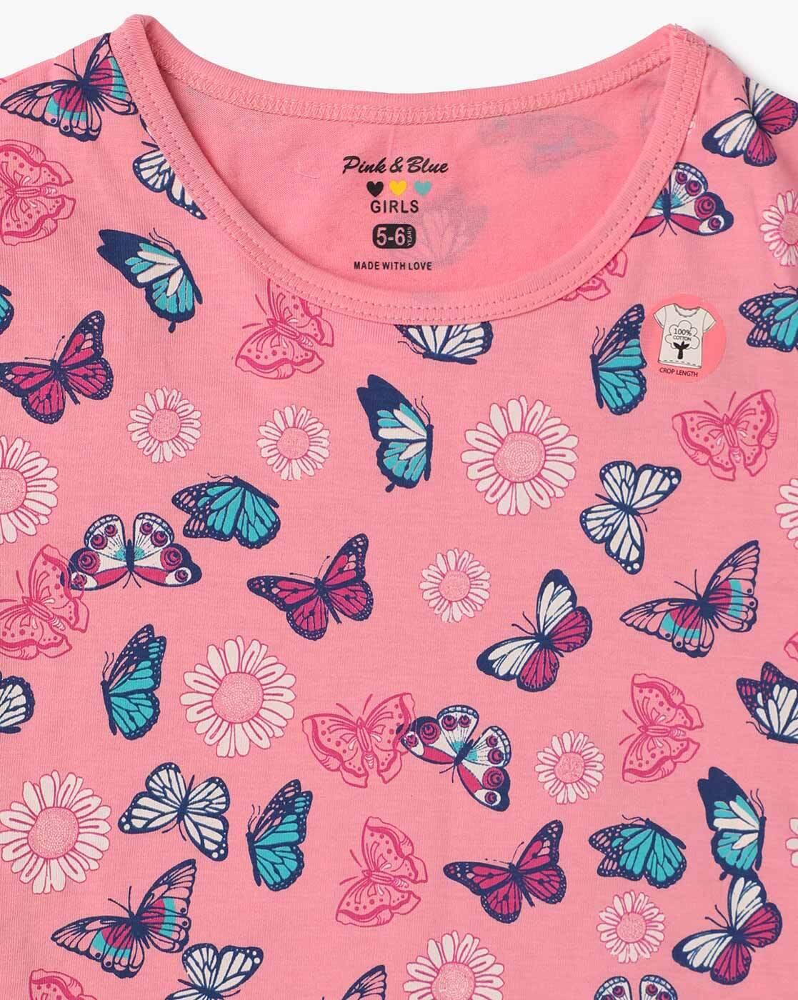 Novelty Print Round-Neck T-Shirt