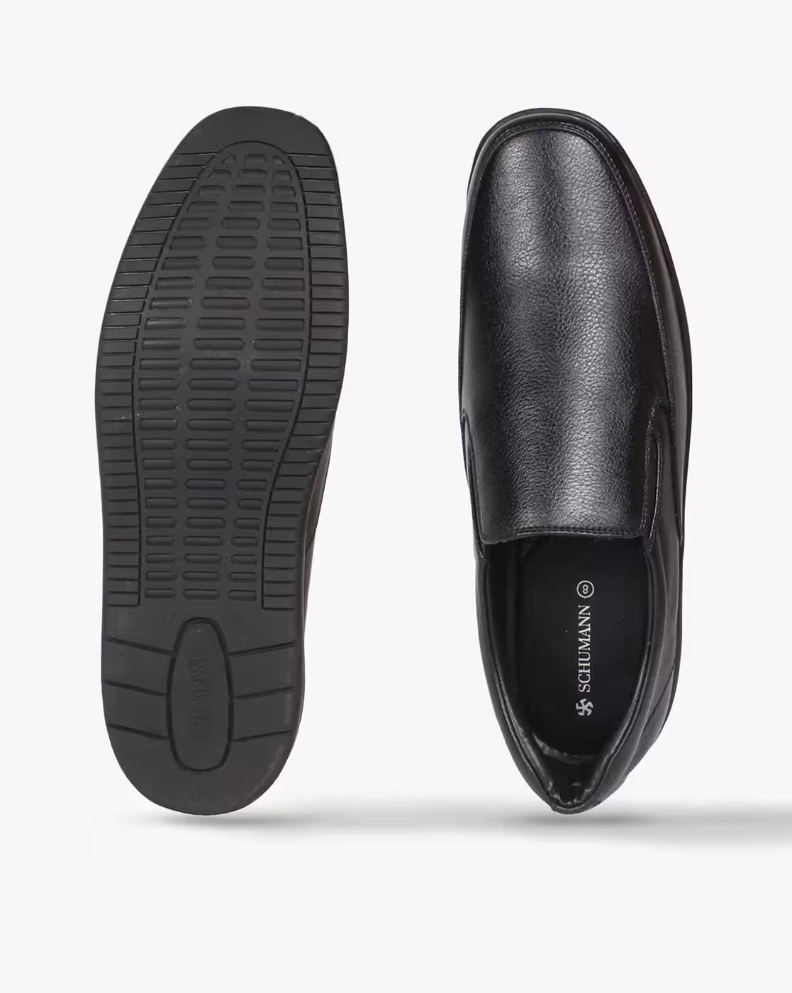 Slip-On Shoes with Elasticated Gussets