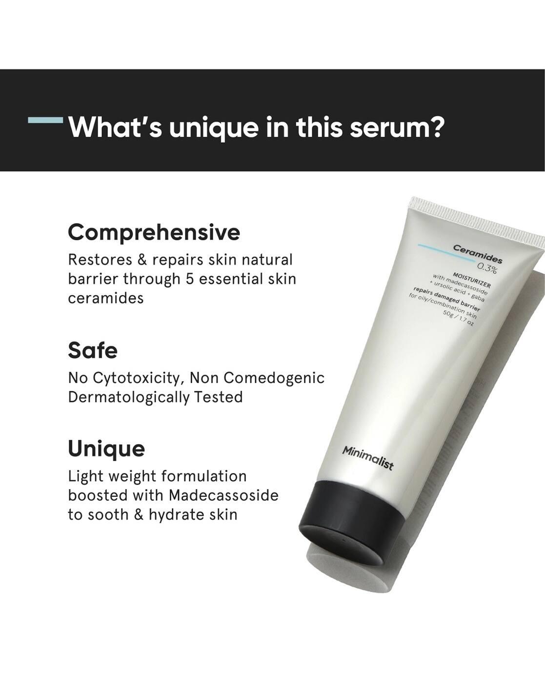 Ceramide Face Moisturizer for Oily Skin