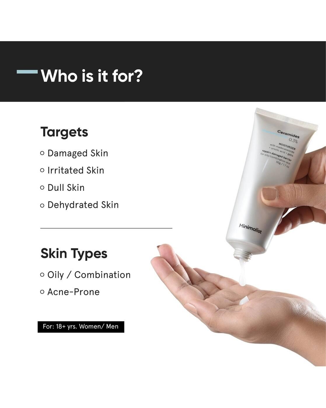 Ceramide Face Moisturizer for Oily Skin