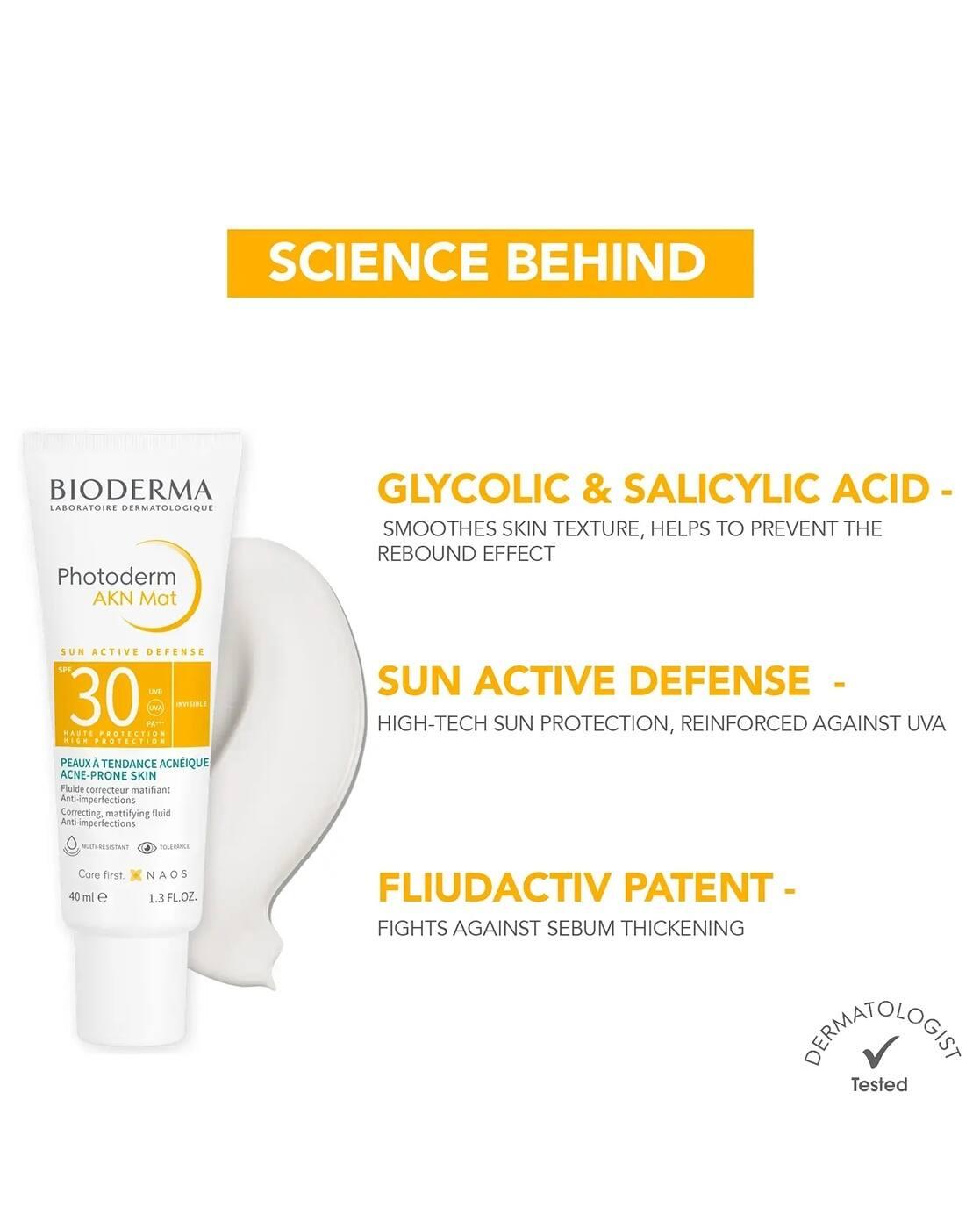 Photoderm Akn Mat Spf 30 Pa Sunscreen for Oily & Acne-Prone Skin In Vivo Tested