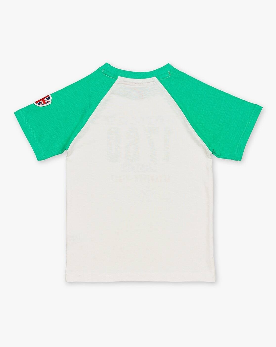 Typographic Print Crew-Neck T-Shirt