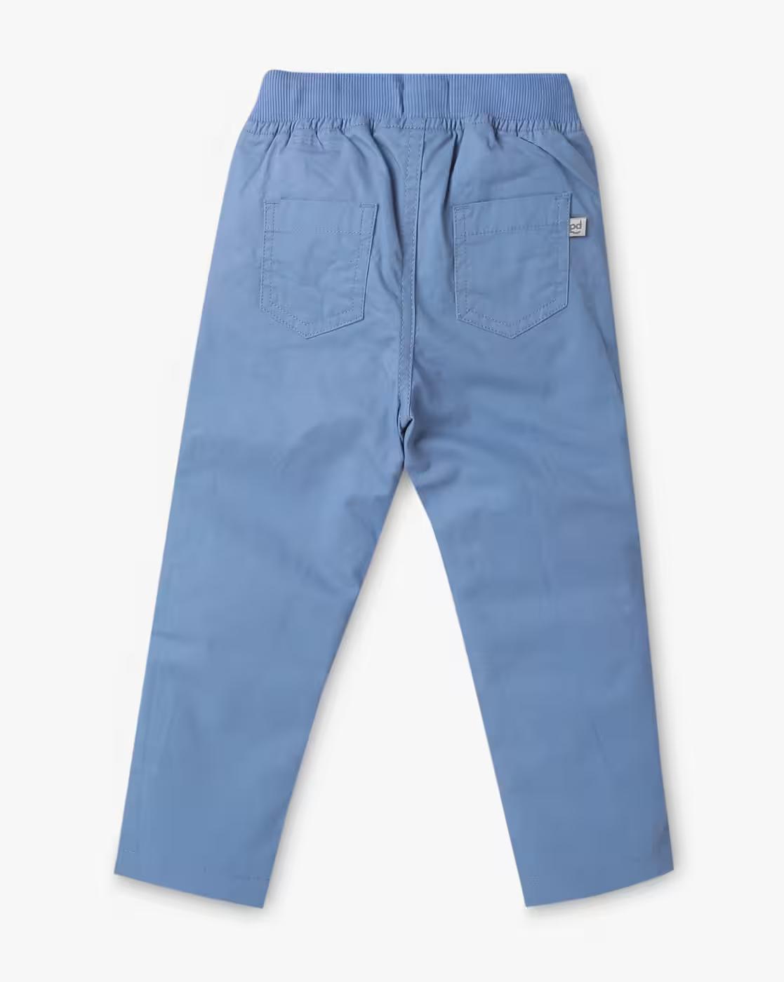 Boys Straight Track Pants with Drawstring Waist