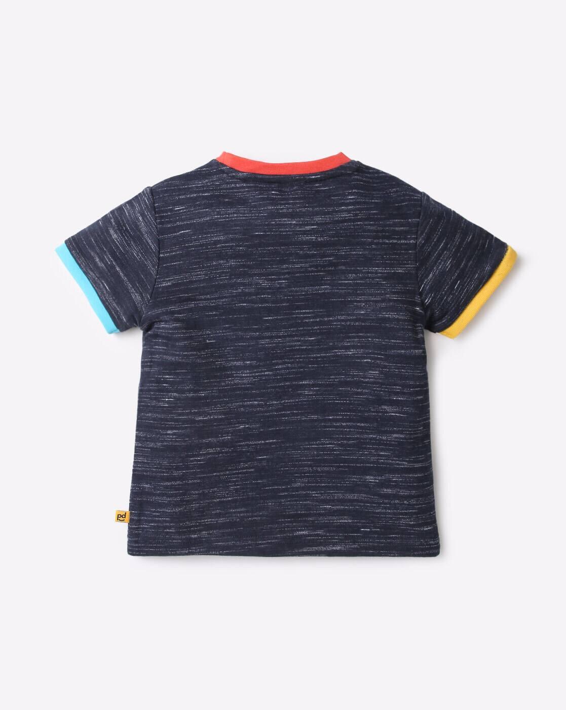 Typographic Print Crew-Neck T-Shirt