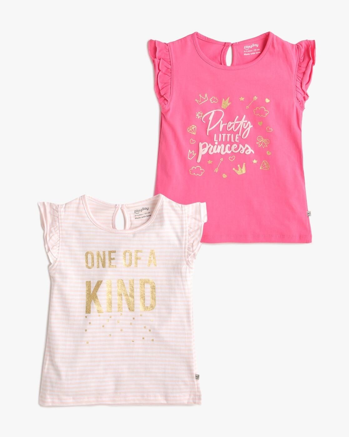 Pack of 2 Printed Round-Neck T-Shirts