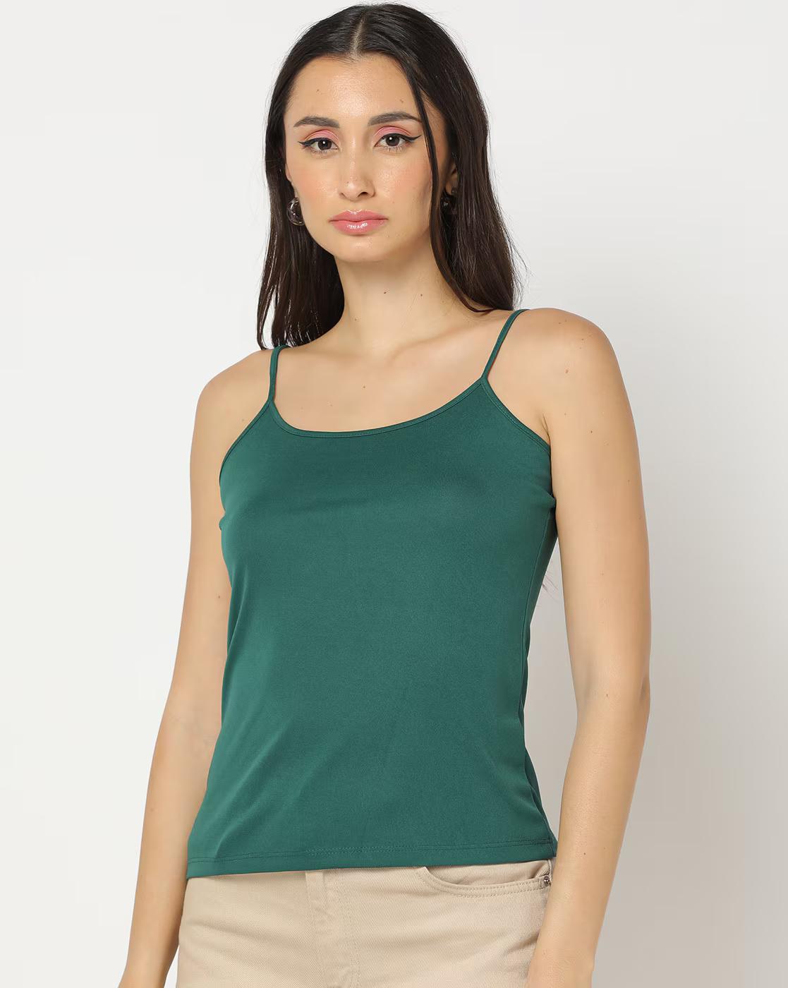 FIG TOPS, GREEN, XS