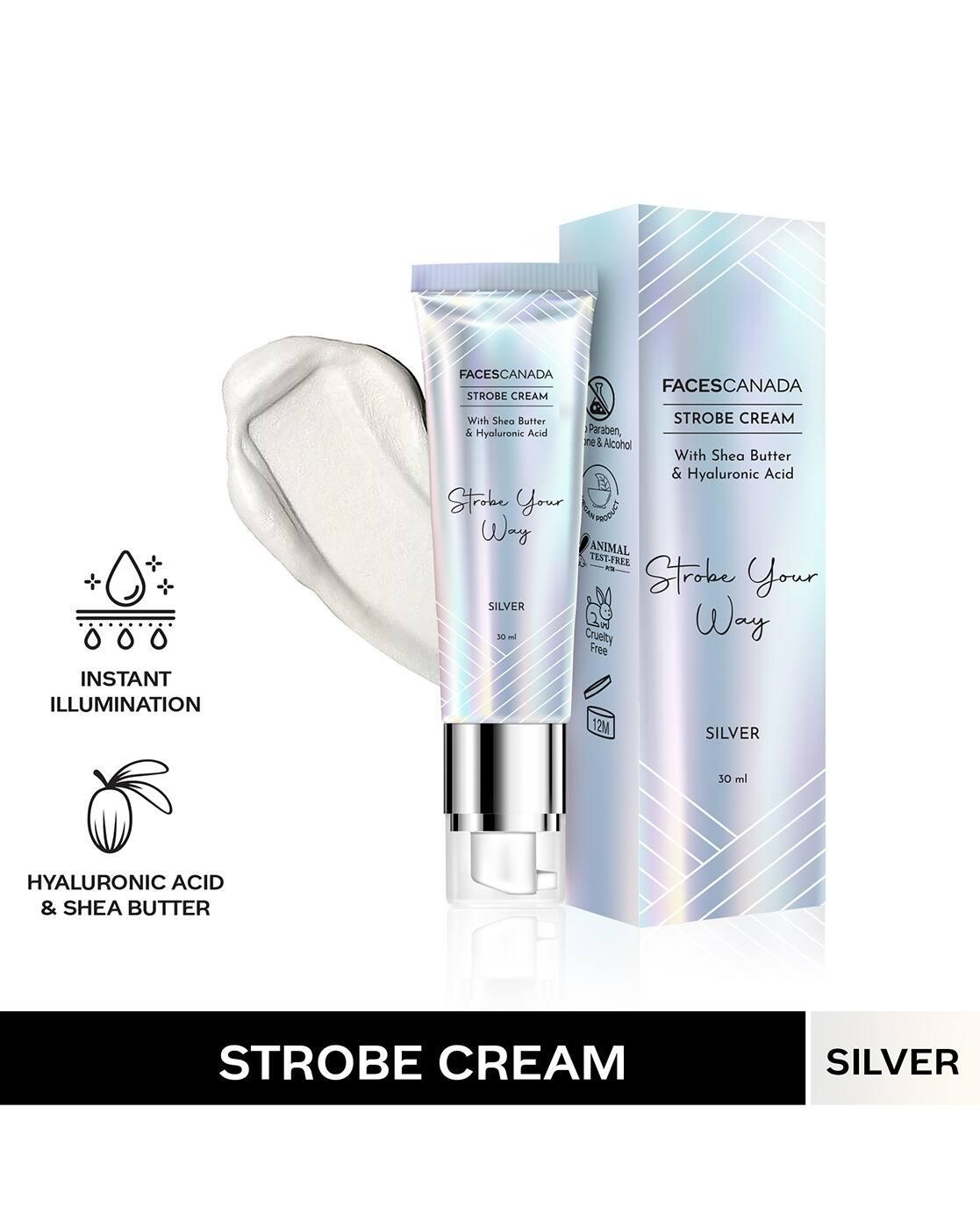 Women Instant Luxurious Illumination Strobe Cream Highlighter - Silver