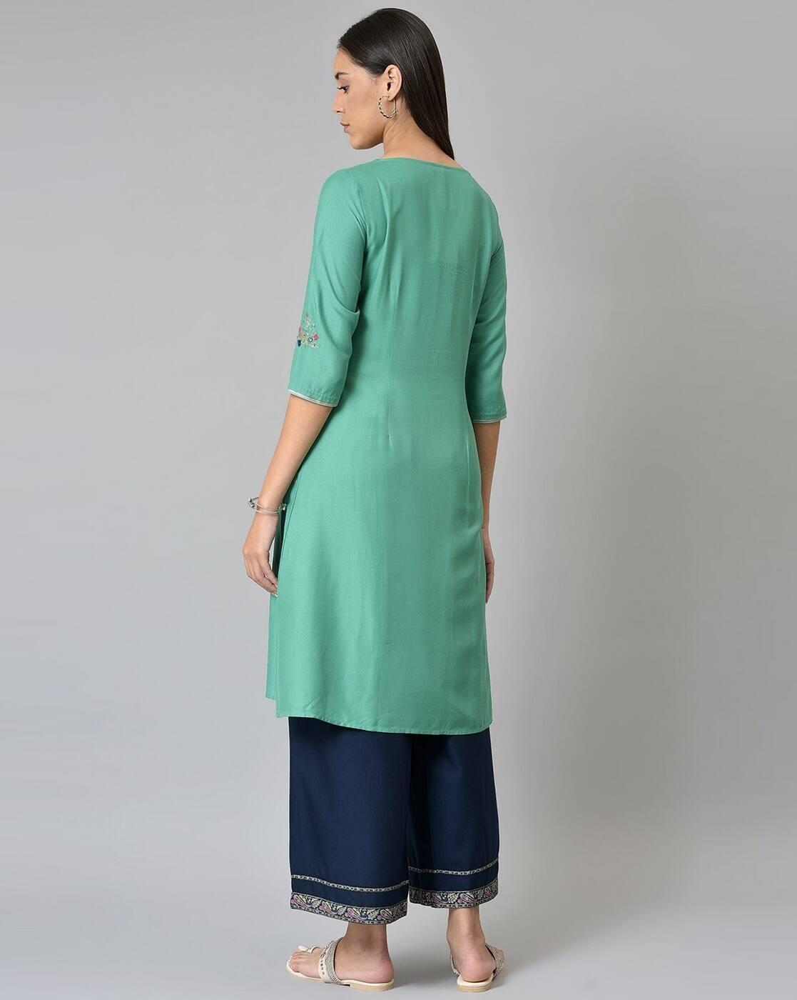 Printed Kurta with Front Slit