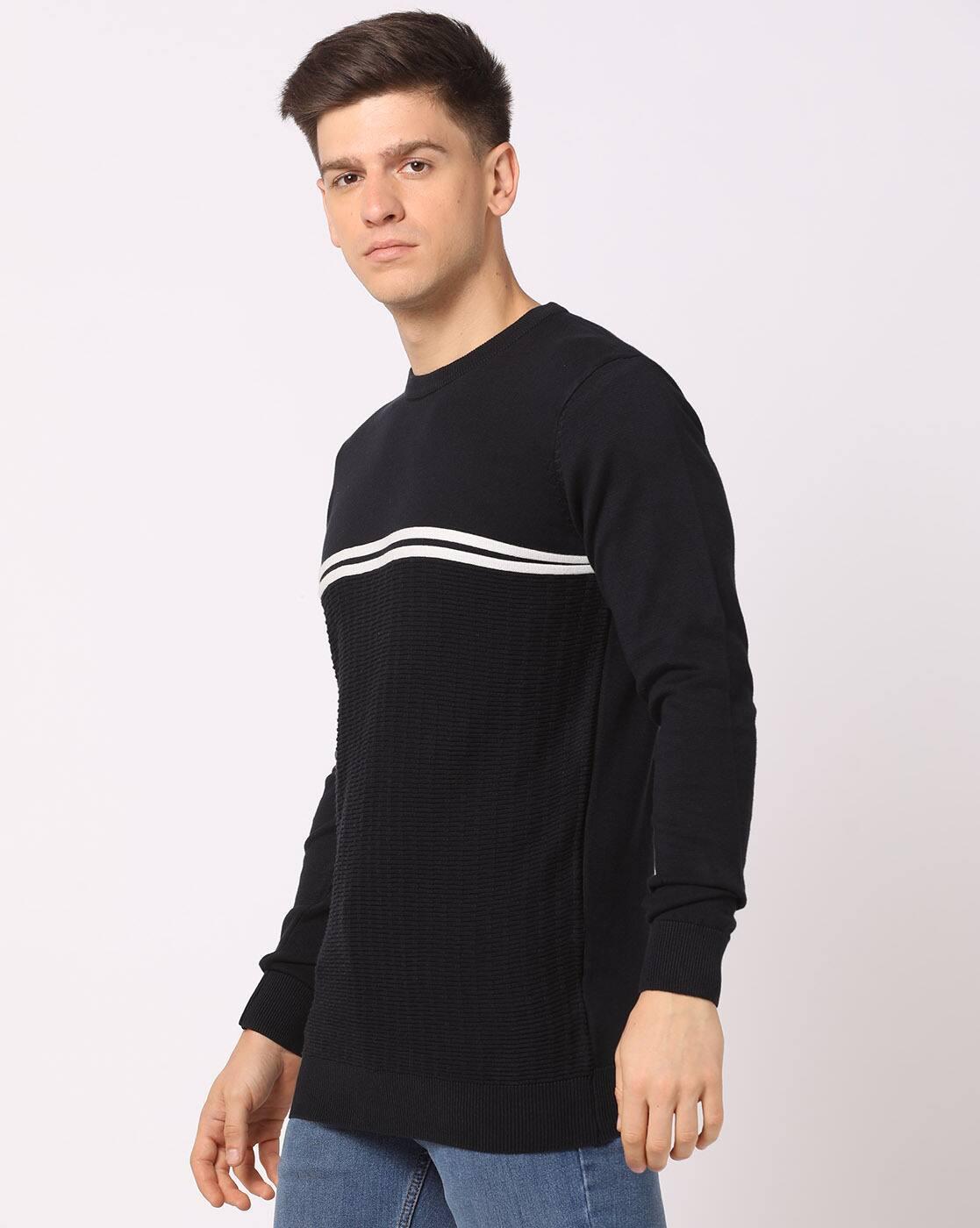 Structure Yarn Dyed Flatknit, NAVY, M
