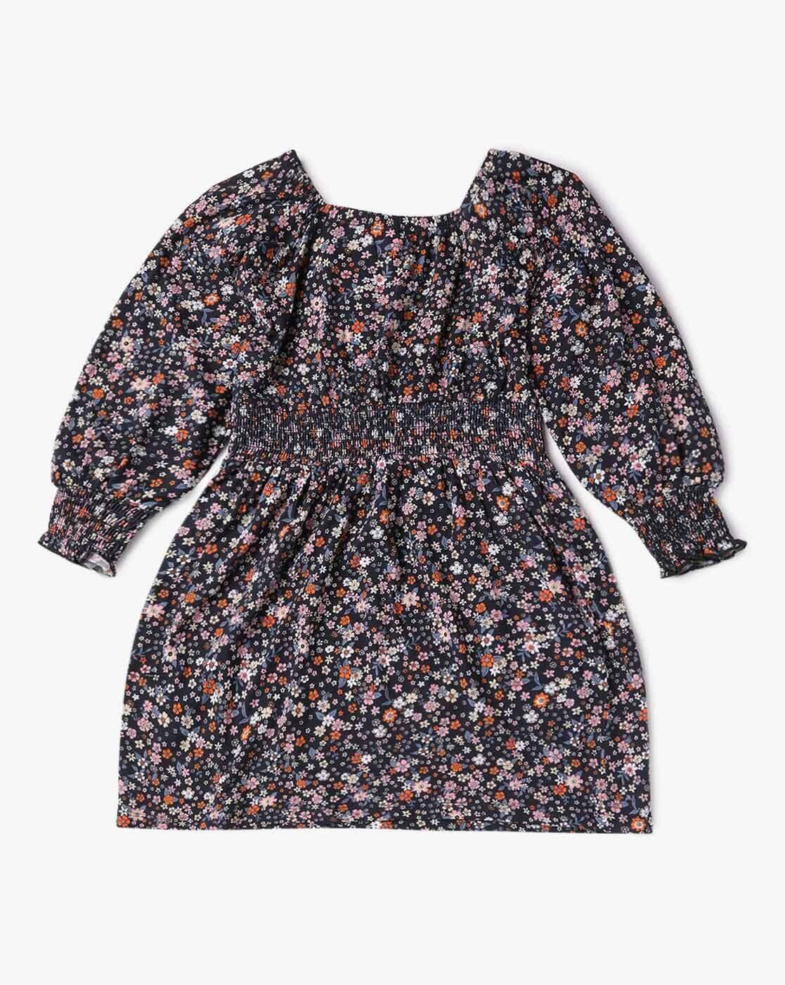 Floral Print Fit & Flare Dress