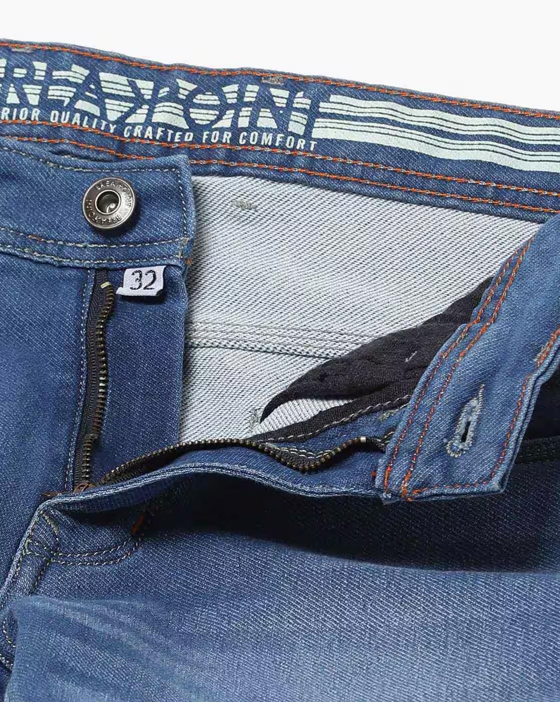 Men Mid-Wash Slim Fit Jeans