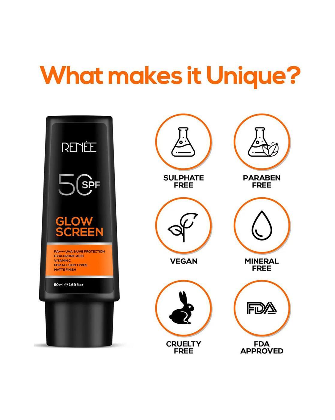 Glow Screen Sunscreen Cream SPF 50