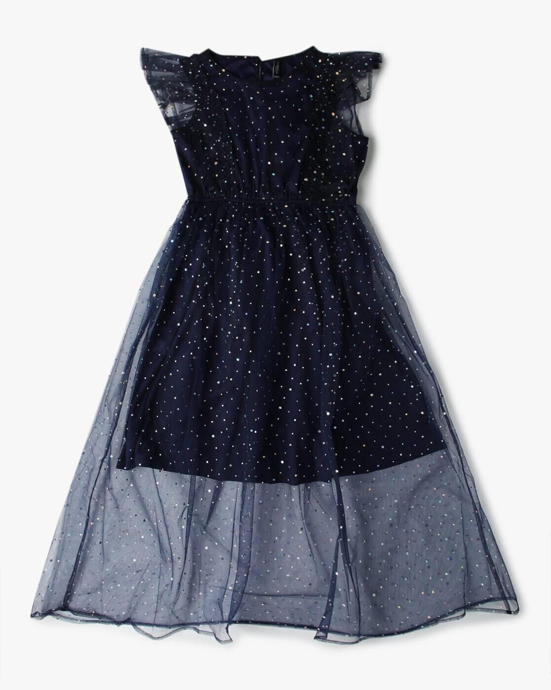 Embellished Fit & Flare Dress