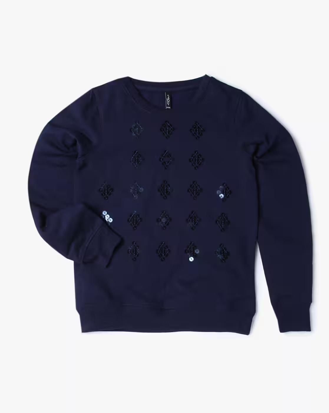 Sequined Embellished Sweatshirt