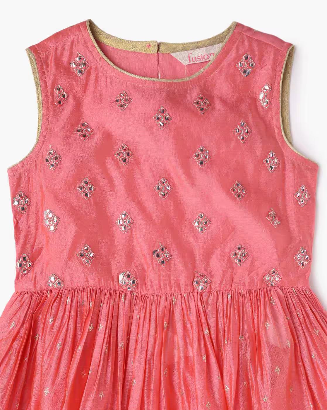 Embellished Flared Kurta Suit Set