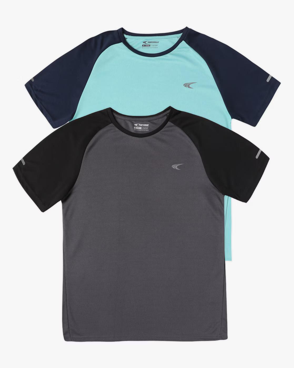 Regular Fit Pack of 2 Raglan Sleeve T-Shirts