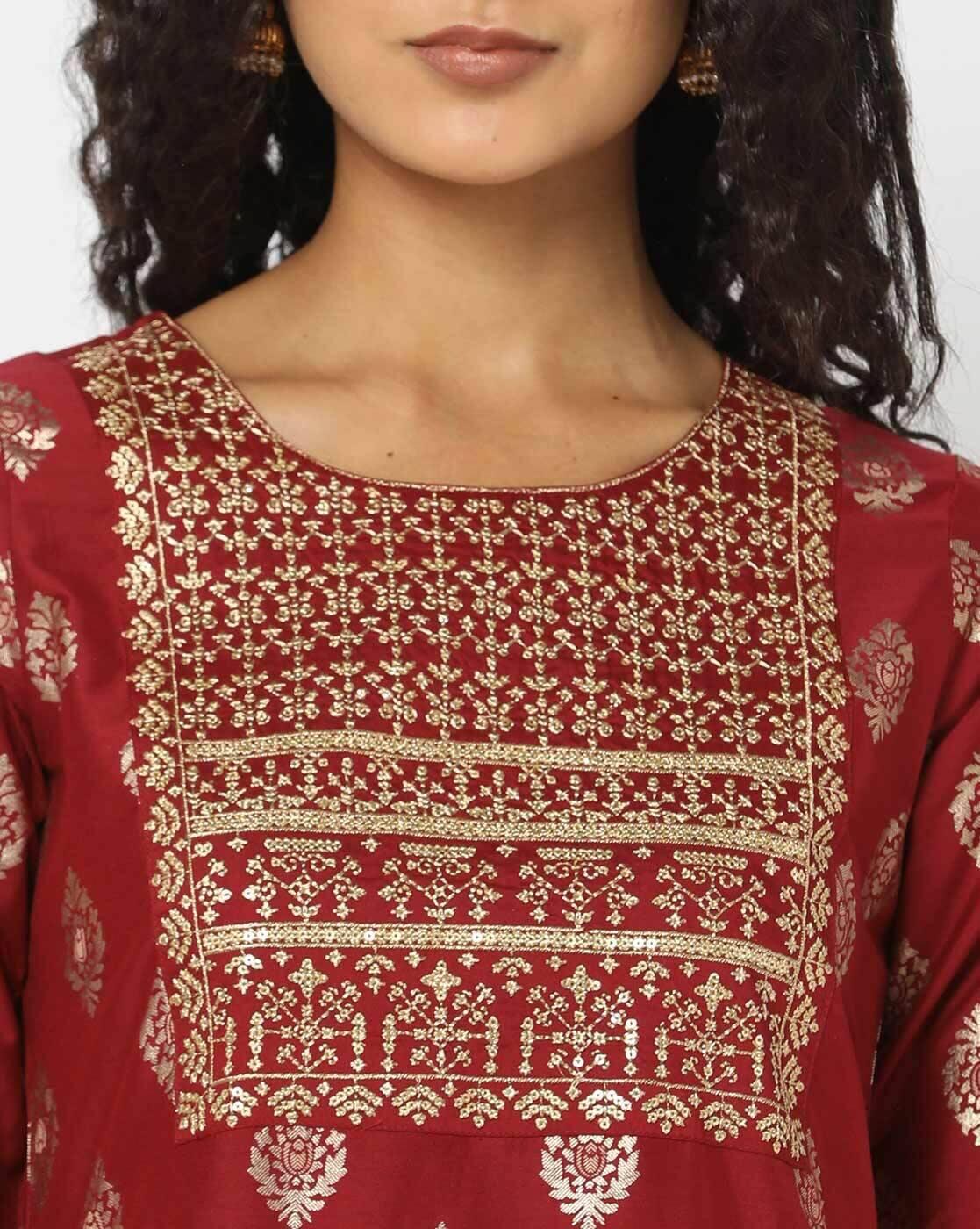 Printed Straight Kurta & Pant Set