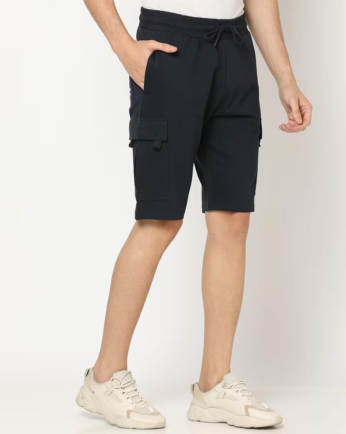 Low-Rise Cotton Cargo shorts