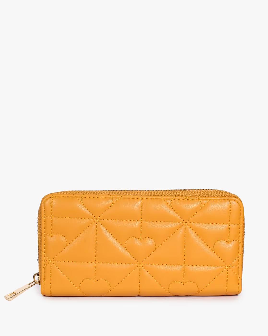 Women Quilted Zip-Around Wallet