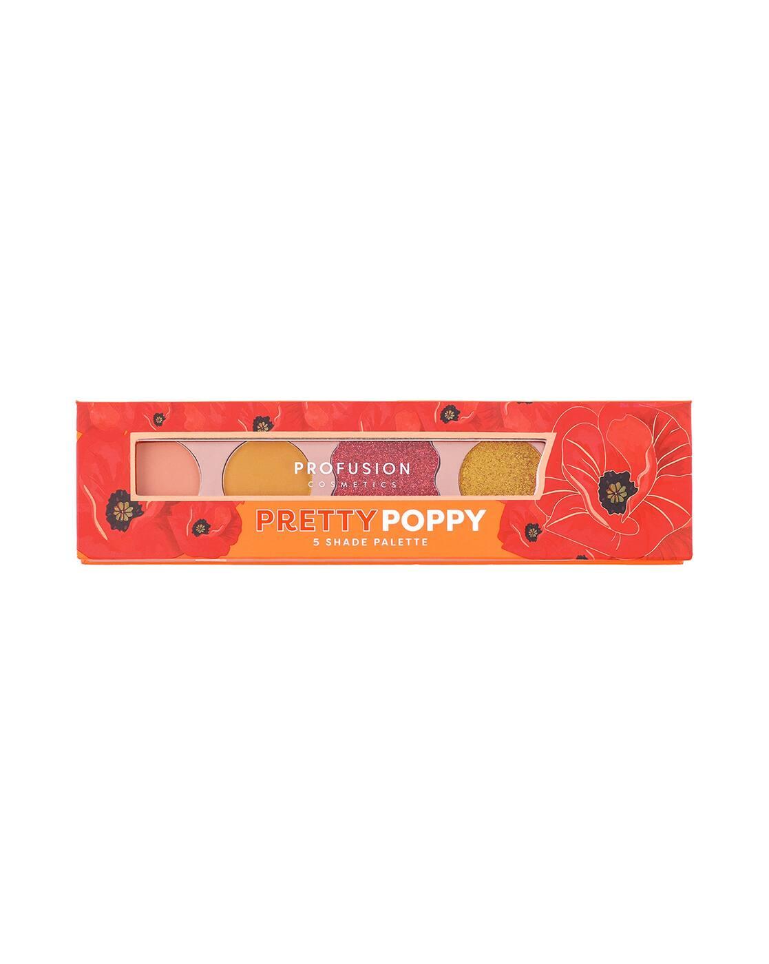 Blooming Hues 5 Shade Eye Shadow Palette - Pretty Poppy