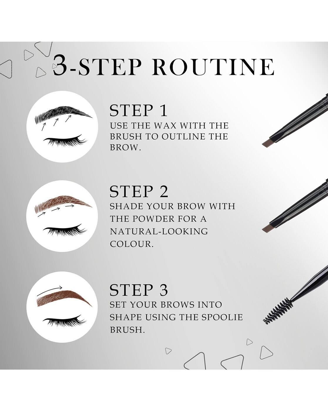 HD Shape Up Brow Kit - Grey 01 Eyebrow Duo Kit Long-Lasting