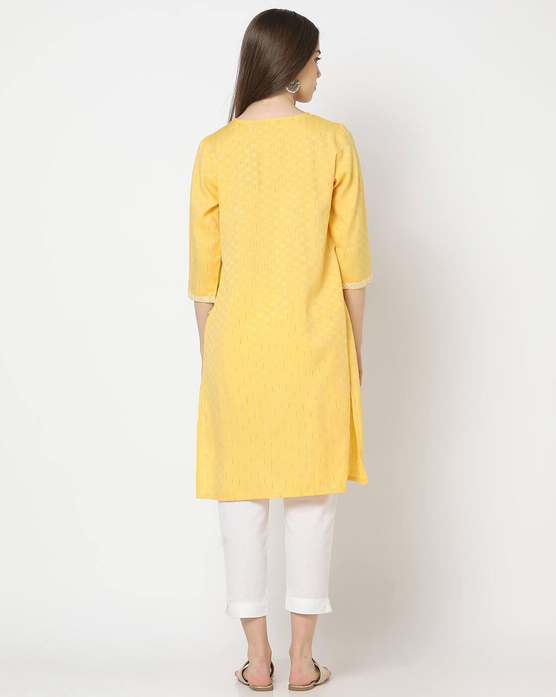 Women Striped Straight Kurta