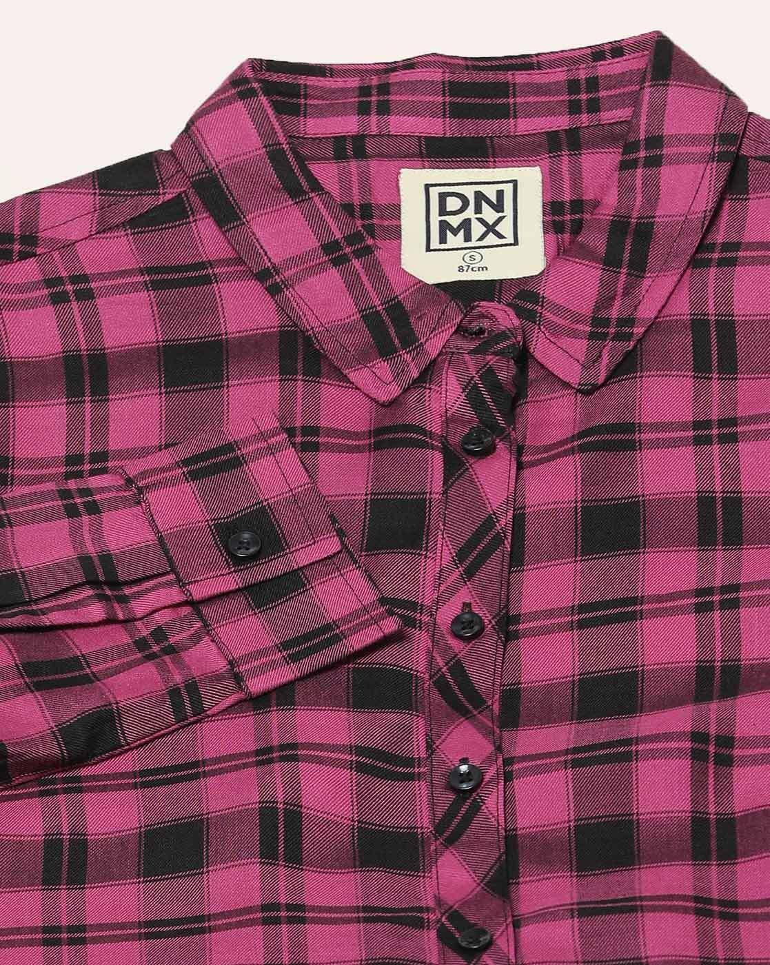 Women Checked Relaxed Fit Shirt