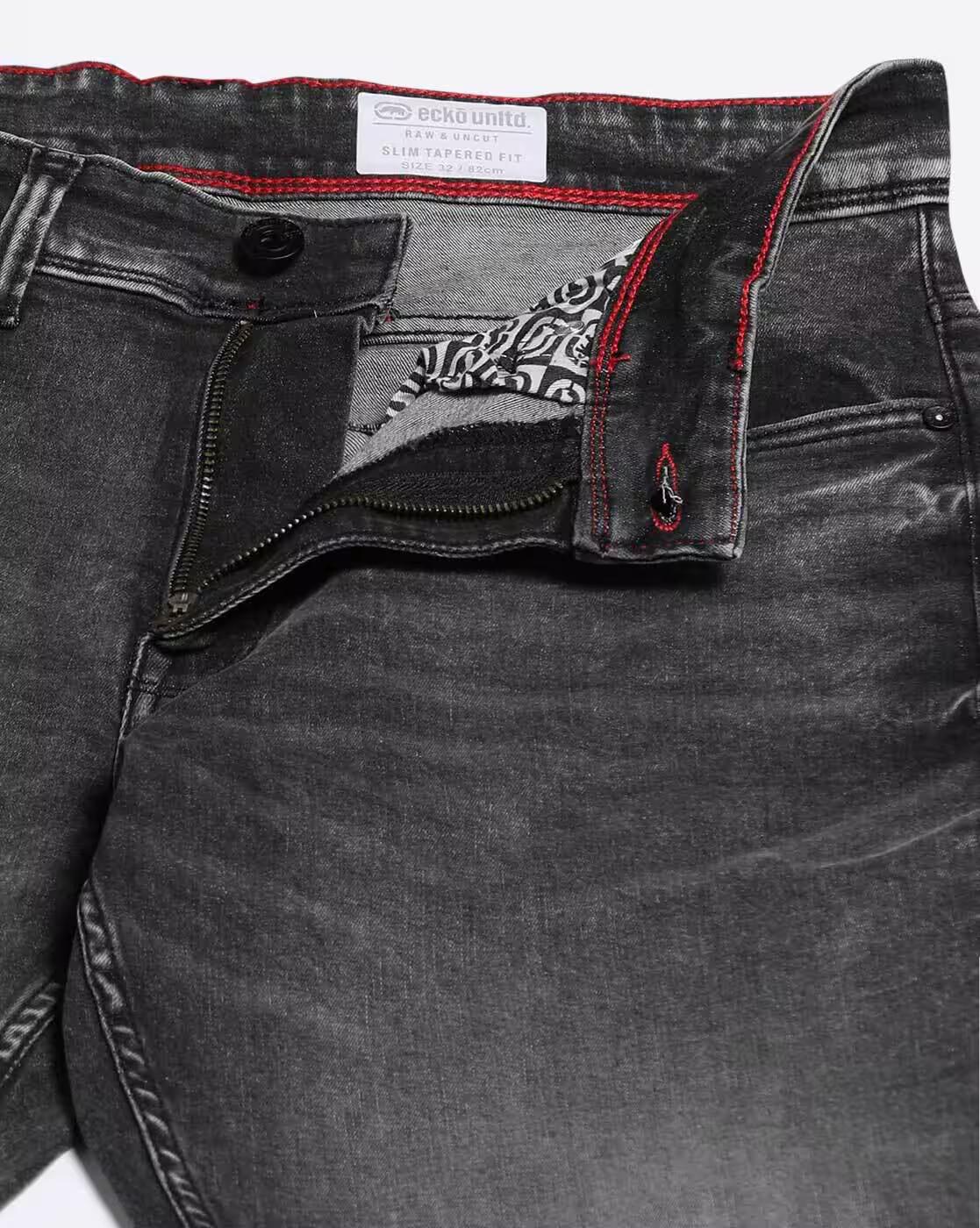 Men Mid-Wash Slim Fit Jeans