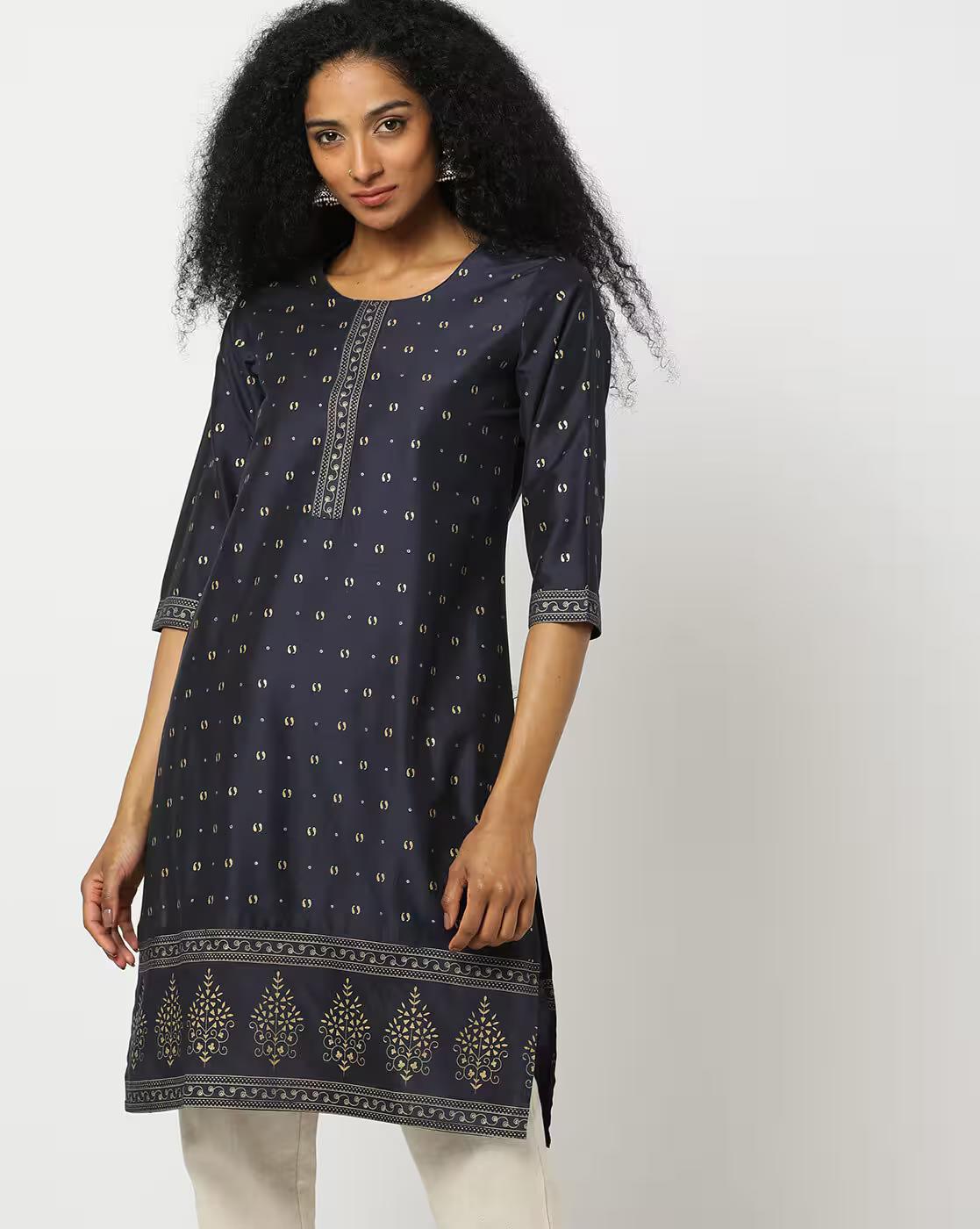 Women Printed Straight Kurta