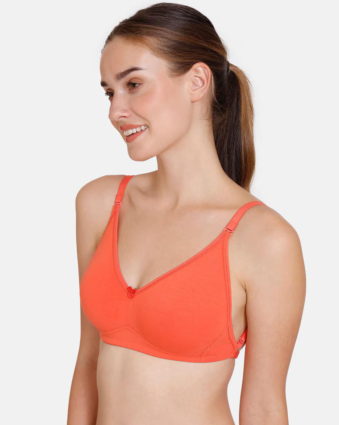 Basics Double Layered Non-Wired 3/4Th Coverage Backless Bra