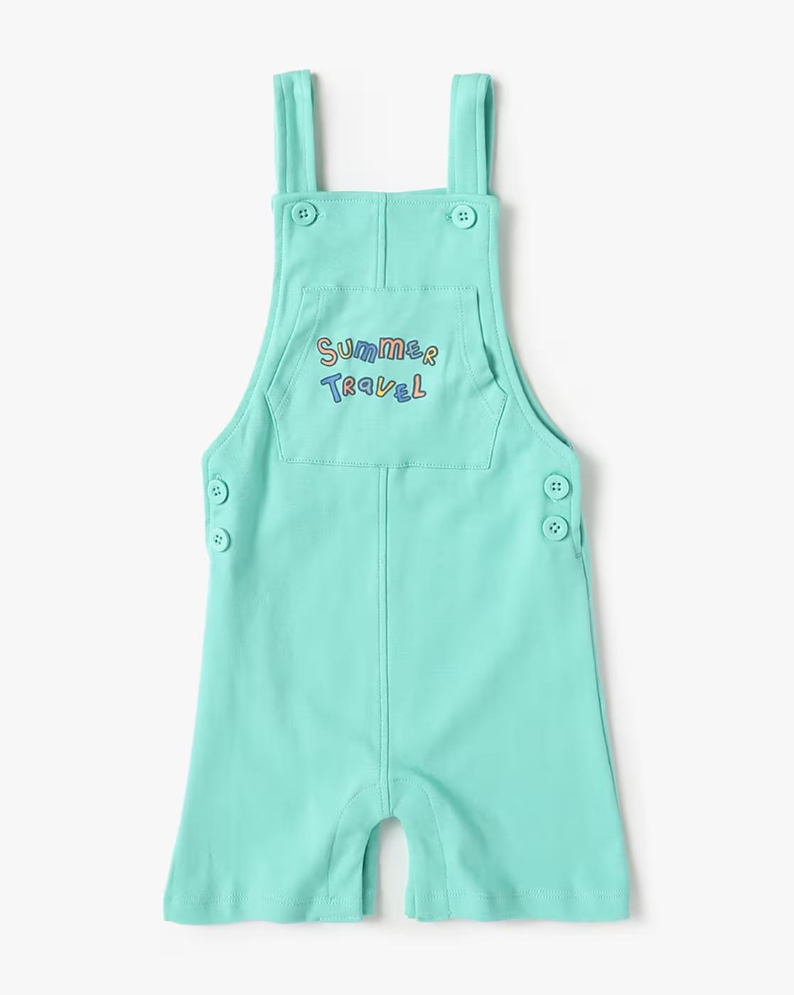 Boys Typographic Print Dungaree & T-Shirt Set