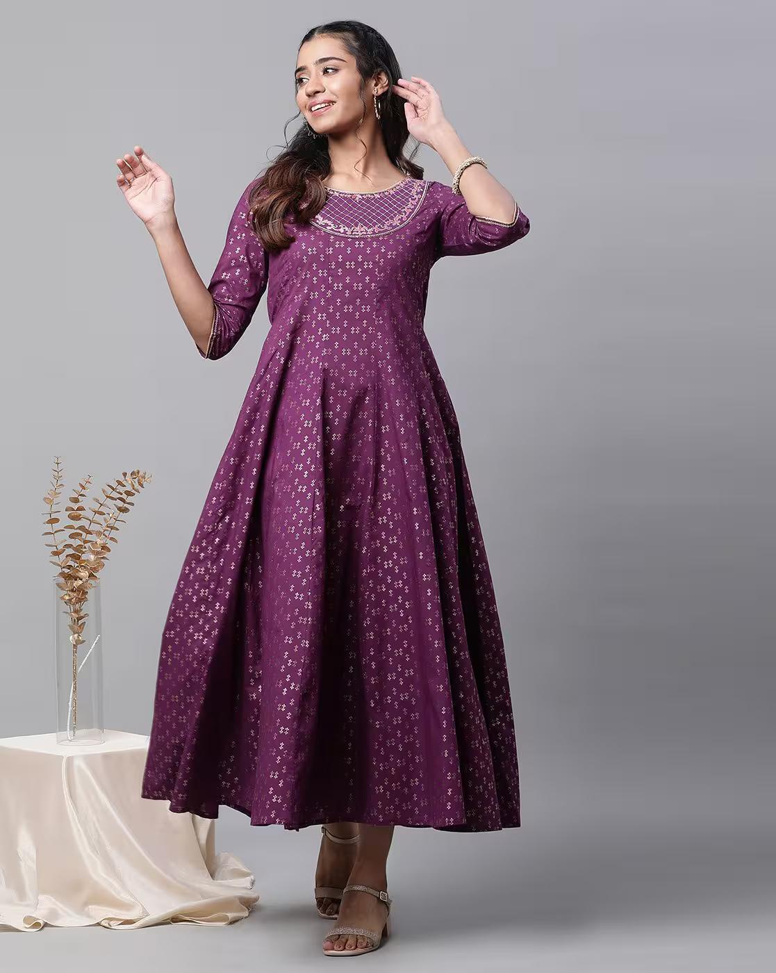 Women Printed Flared Dress