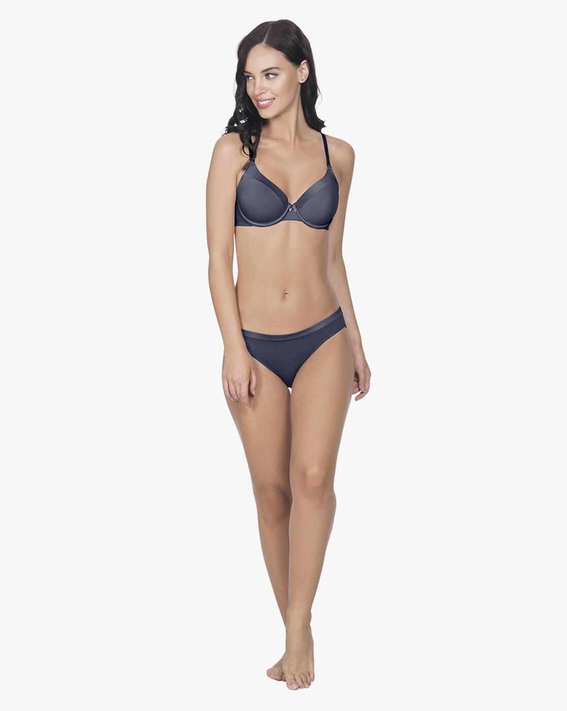Women Padded Wired Full-Coverage Seamless Satin Edge T-Shirt Bra