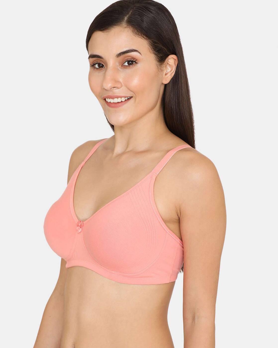 Basics Double Layered Non-Wired Non-Padded 3/4th Coverage T-Shirt Bra